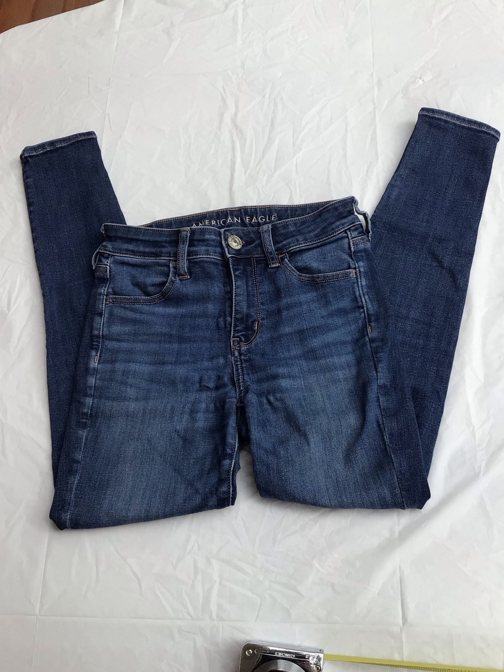 American Eagle Outfitters Blue Skinny Jeans Hi Rise Jegging